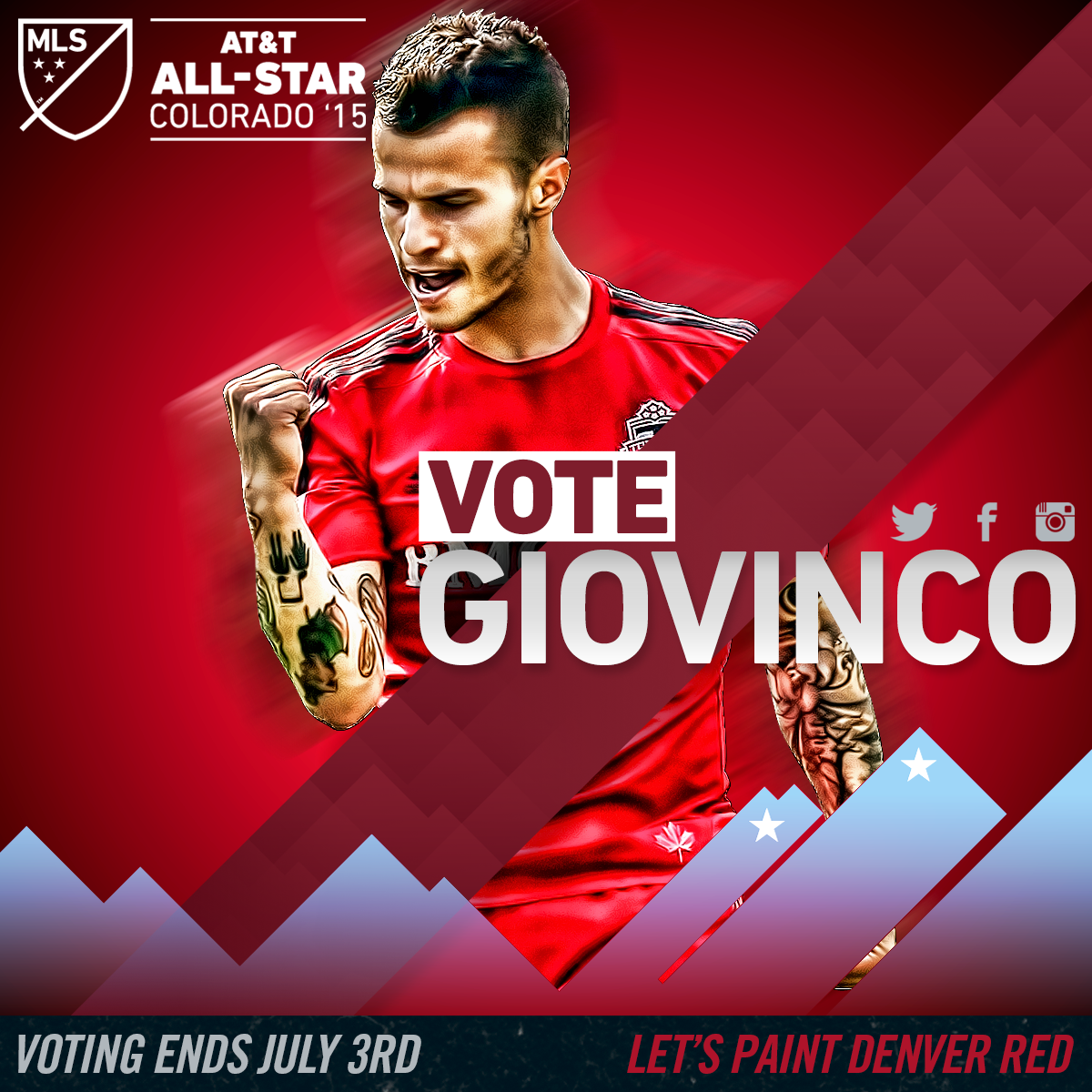 TorontoFC's tweet photo. #MLSAllStar Sebastian Giovinco http://t.co/0WZGsbdwI8 http://t.co/MSy7XRma57