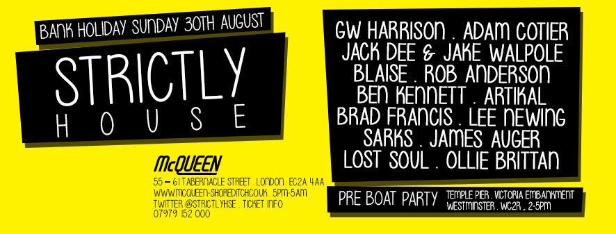 strictlyhse's tweet photo. Early bird offer available on RA - http://t.co/hMvYqH8owz August Bank Holiday @__McQueen__ 💥🎼👯 http://t.co/MBaoeihFje