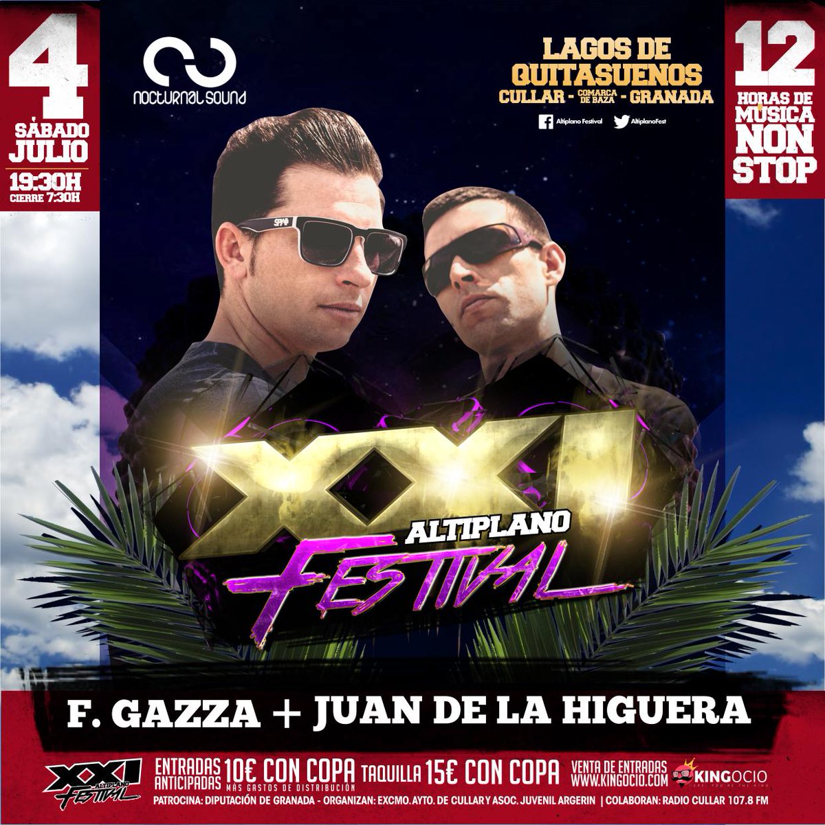 AltiplanoFest's tweet photo. @FGazza b2b Juan de la Higuera 4 de Julio en @AltiplanoFest 
Anticipadas en @agenciaocio y nuestra red de RRPP http://t.co/Ky1S1psU7n