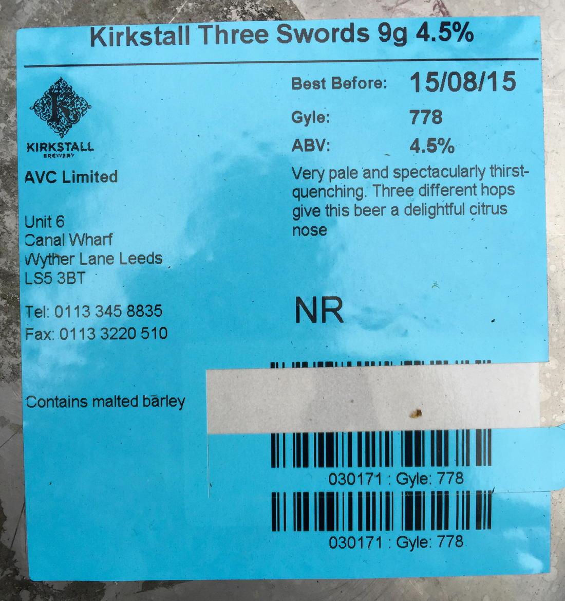BingleyBeerFest's tweet photo. Proud to include @kirkstallbrew  Three Swords 4.5% in @BingleyBeerFest Exceptional beer, unusual photo! #craftbeer http://t.co/g6QOJBkAJJ