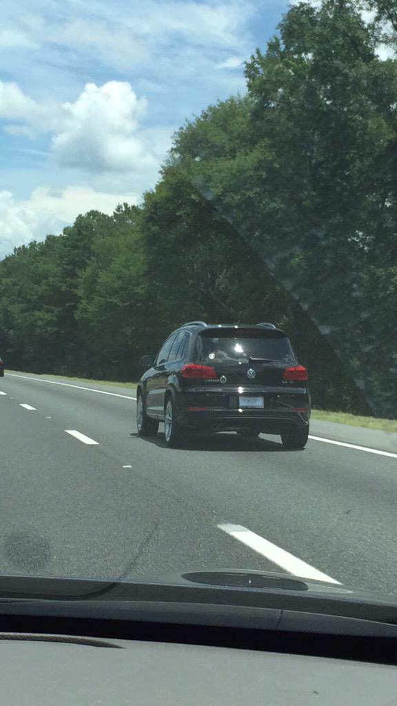 safety_mobile's tweet photo. Driving down the highway and couldn't help but admire how #safe this was. Way to spread the love and safety #tiguan http://t.co/5BZZR5bR0J