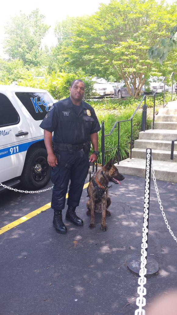 Cpl. Jones and K9 Kilonzo graduated from  K9 school today. Kilonzo is named after fallen Ofc. Masembwa. #K9 #LODD
