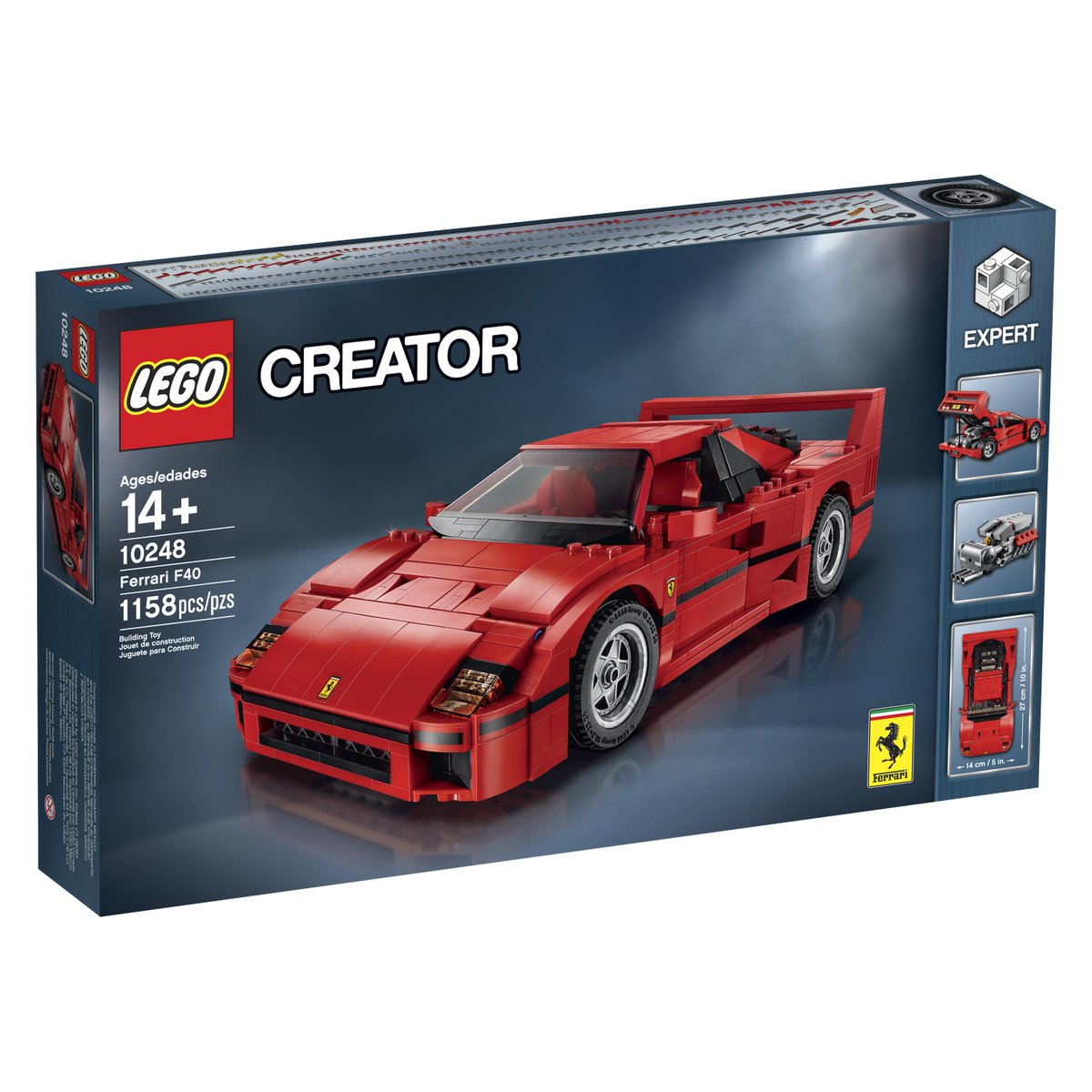 LEGO_Group's tweet image. Get up close to one of the world’s greatest supercars... Build your very own @Ferrari F40! Available starting August.