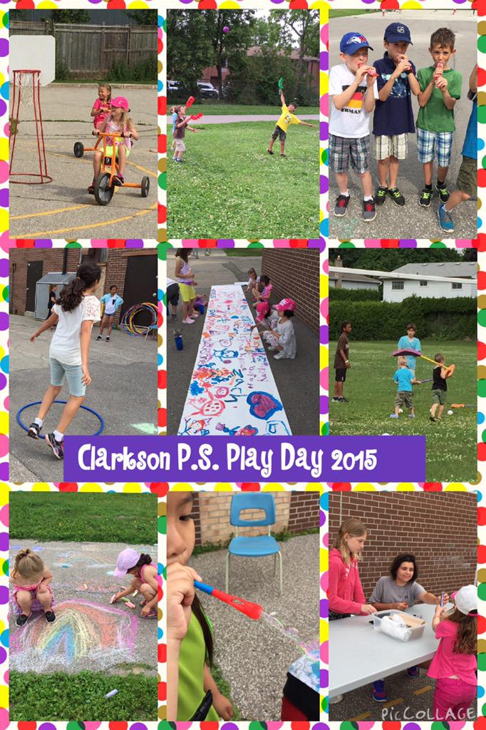 clarksonps's tweet photo. Thank you Ms. Boyd, Ms. Carter and the Grade 5 student leaders for organizing a fun Play Day for the whole school! http://t.co/FACjr1vfTq