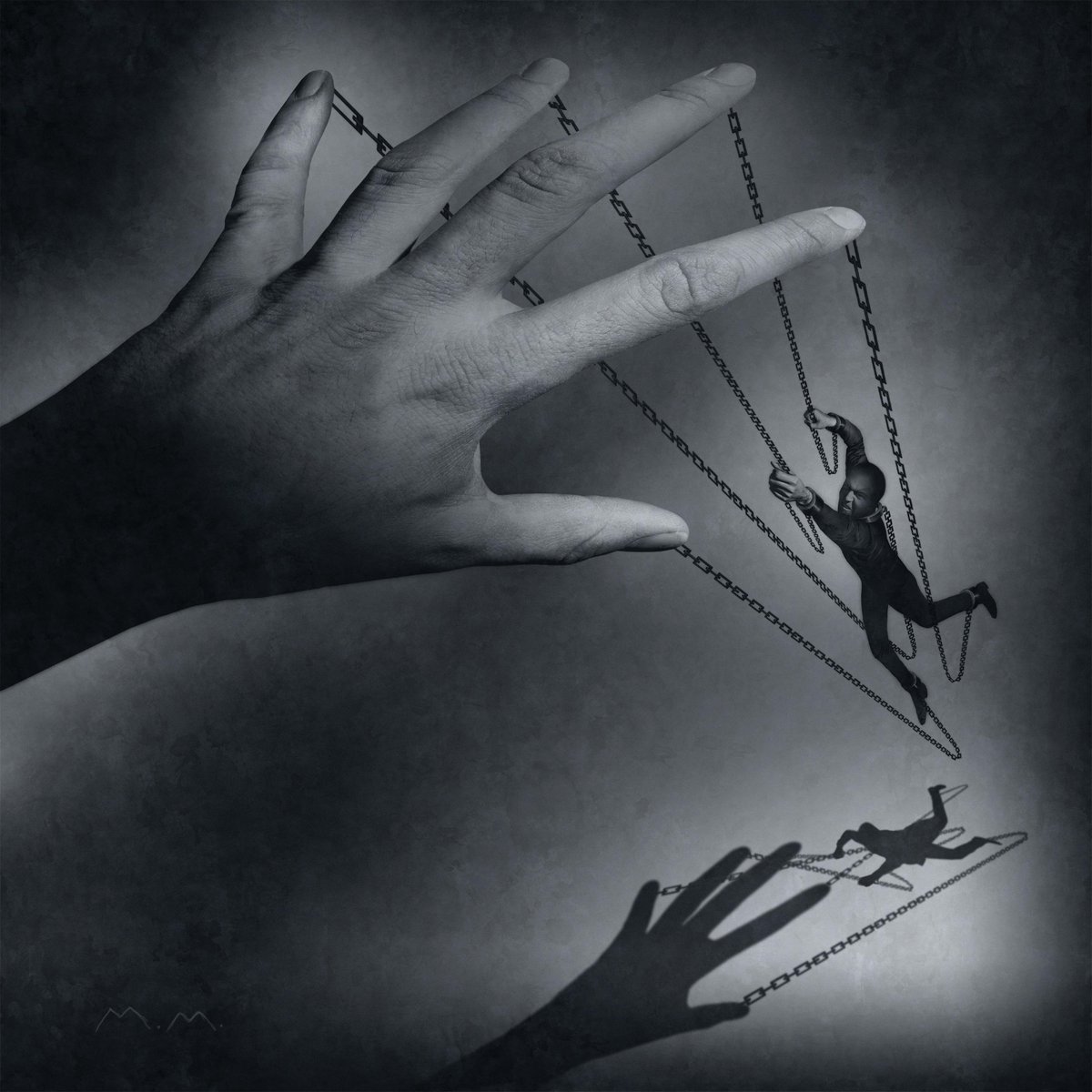 muse's tweet image. “The Handler” // Artwork by Matt Mahurin // Listen to DRONES on @Spotify now: open.spotify.com/user/muse_offi… #MuseDrones