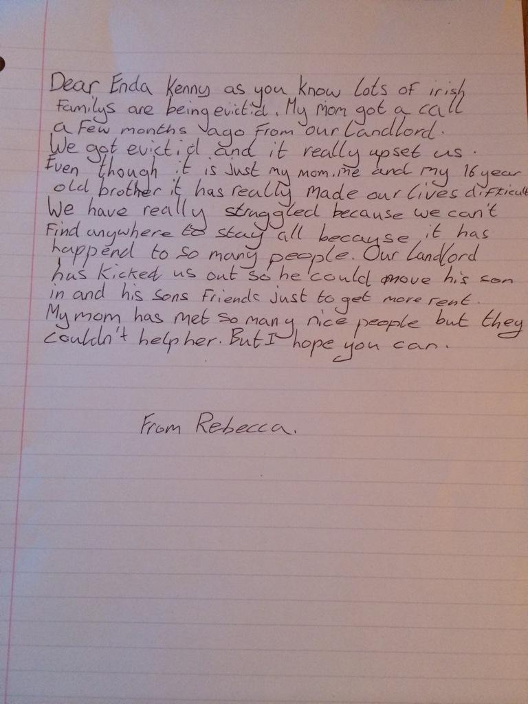 silverblingie's tweet photo. @EndaKennyTD written by my 9 year old, I have emailed your office http://t.co/JXjeB30K6Q