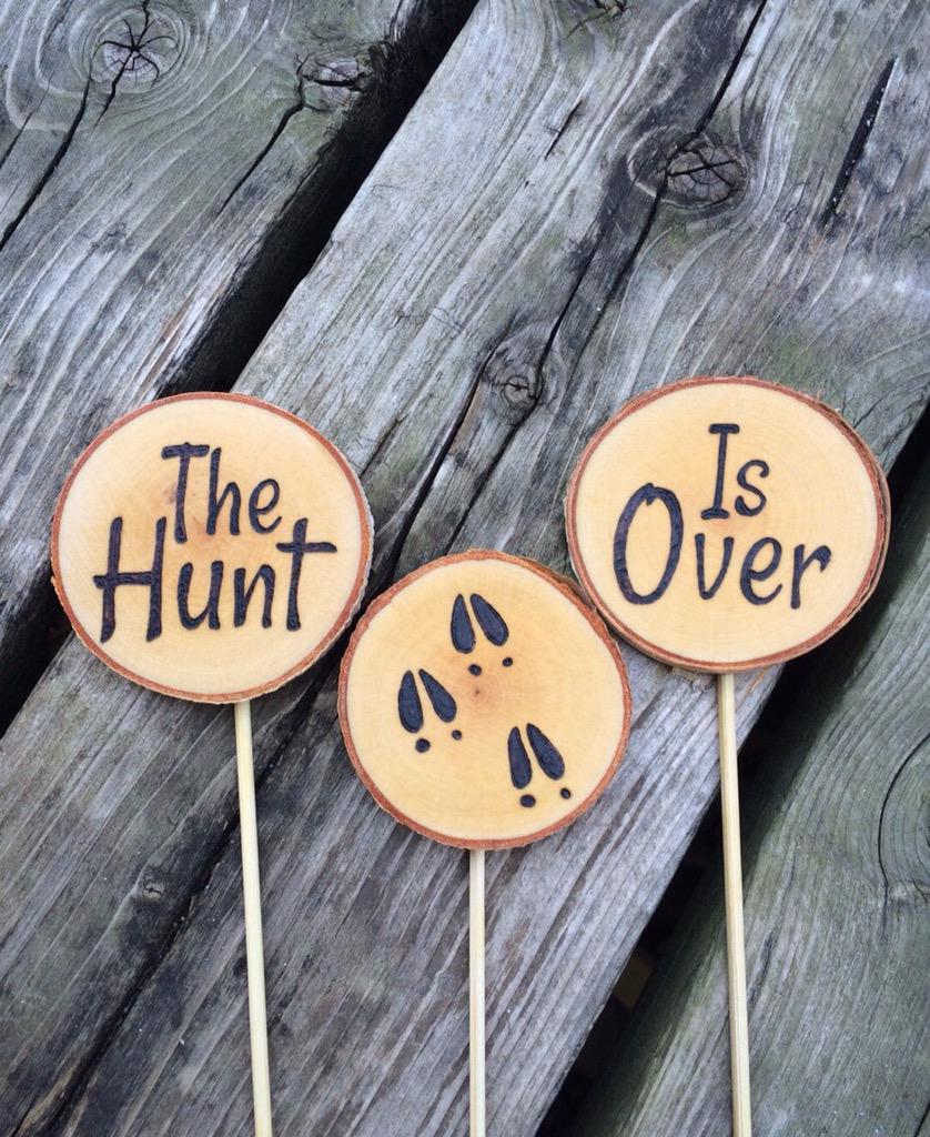 The hunt is over - More #hunting themed #wedding decor coming soon!