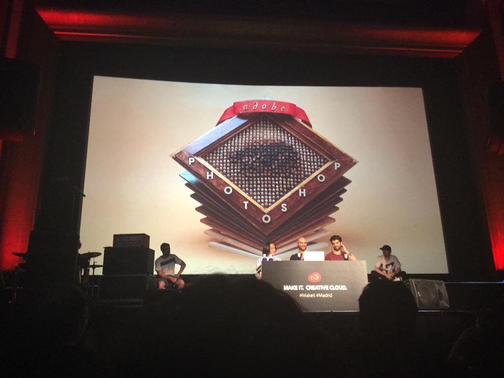 Logotipo de <a href="/AdobeES/">Adobe España</a> Photoshop 1.0, por SerialCut. Awesome. #Makeit #Madrid