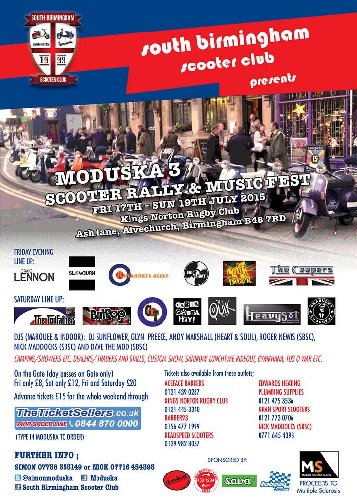 simonmoduska's tweet photo. @SaintJimmySka hello mate retweet the moduska flyer 17-19 july ash lane kings norton rugby club http://t.co/Czyuj7cJ26