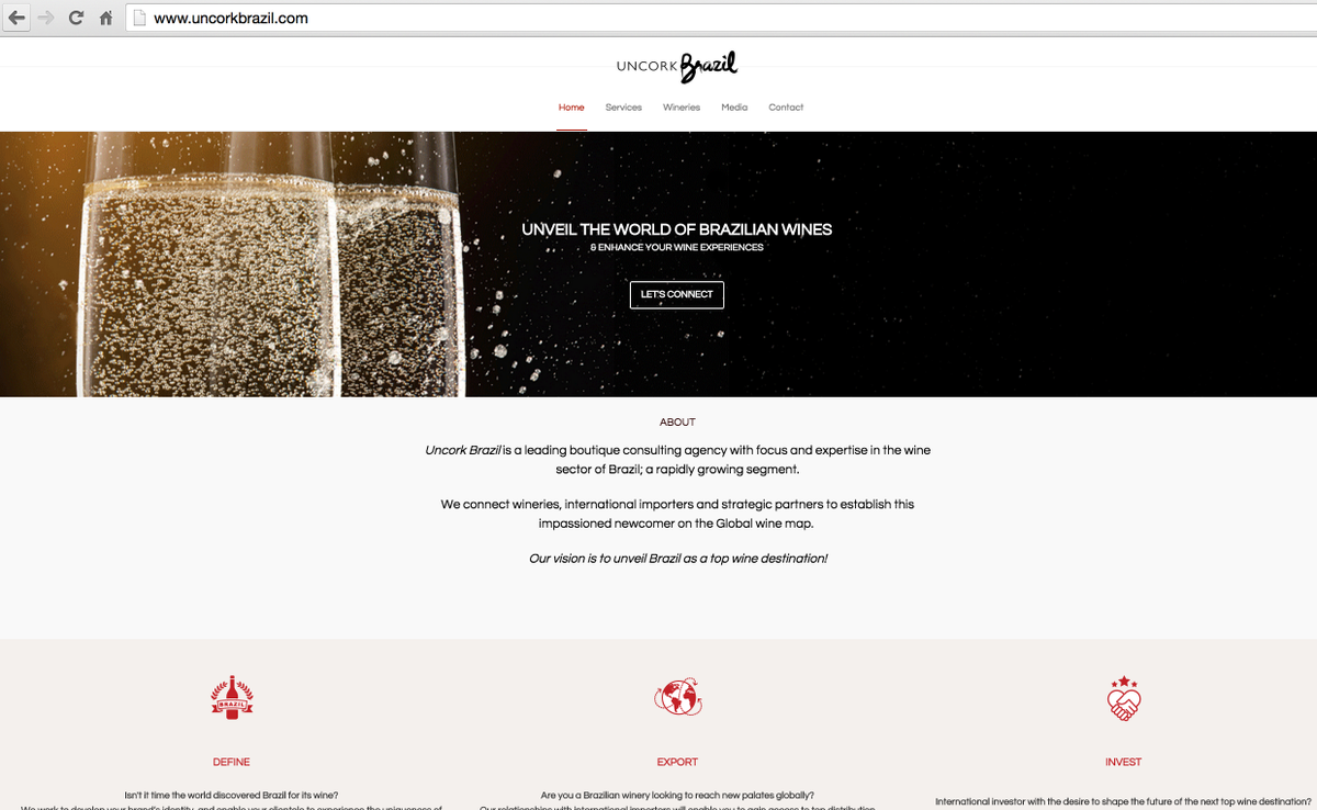 UncorkBrazil's tweet photo. Explore the world of #brazilianwines through our new website. 
#Winelover-s; indulge!  http://t.co/hPLeQg6ypq http://t.co/fze9cf7yil