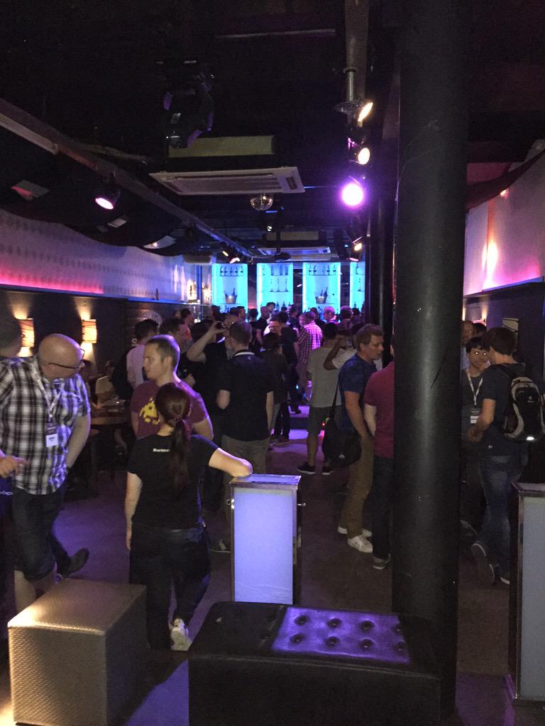 jgehtland's tweet image. #euroclojure after-party cranking up!