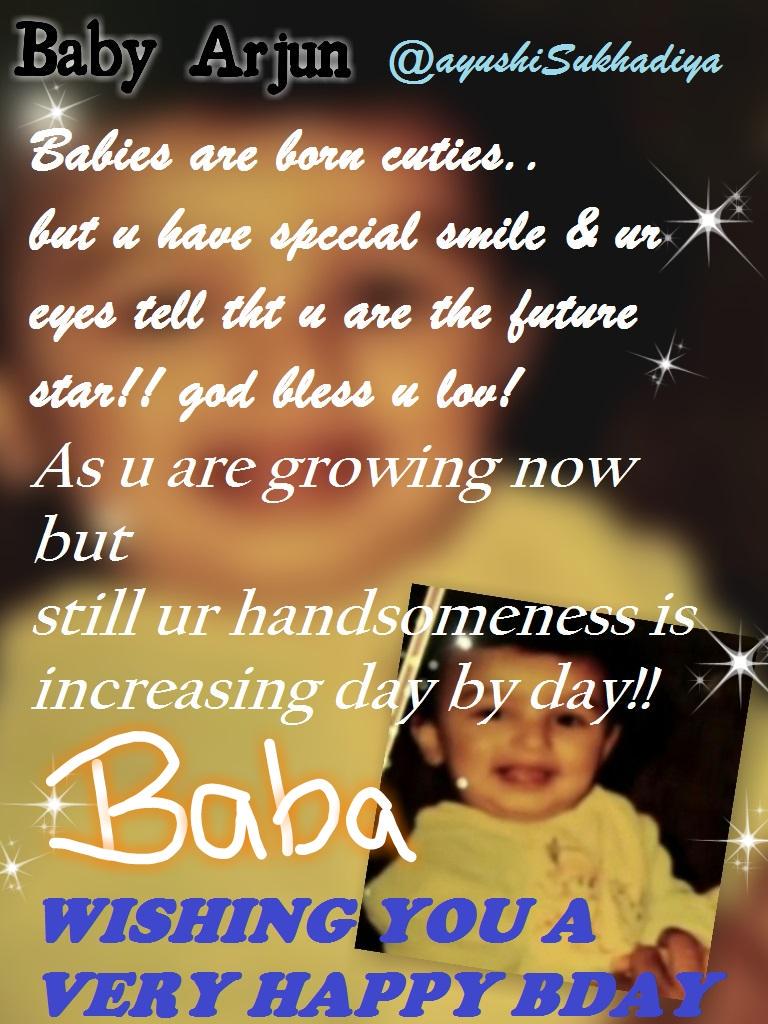 Happy birthday my love arjun kapoor....may GOD bless u and.u live many more yrs and i love u till the end of my life 