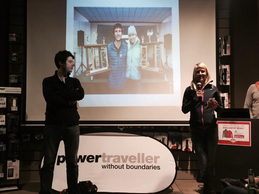 BlakeCTN's tweet photo. @pureadventures thanks for the SkyRun Talk. Can feel the excitement, #pushingbounderies. @LanGreyling @christiaangrey http://t.co/yfKblTq9uA