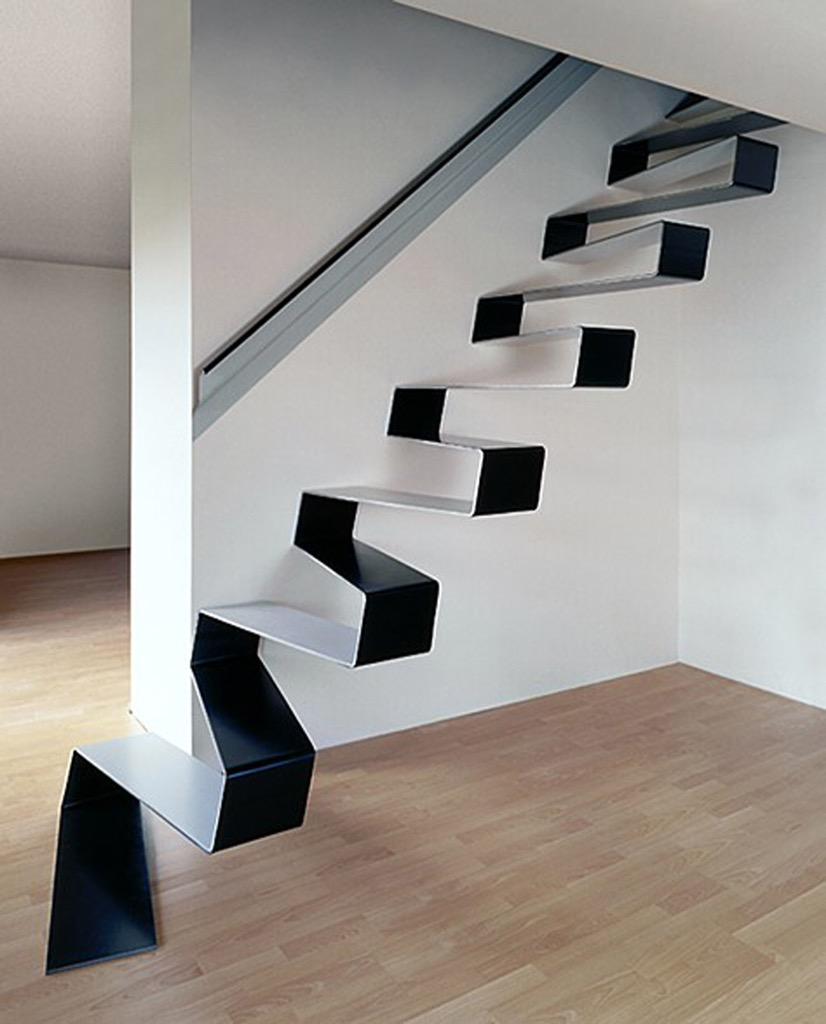 Fantastic floating stairs design houzmagz.com/the-floating-s…