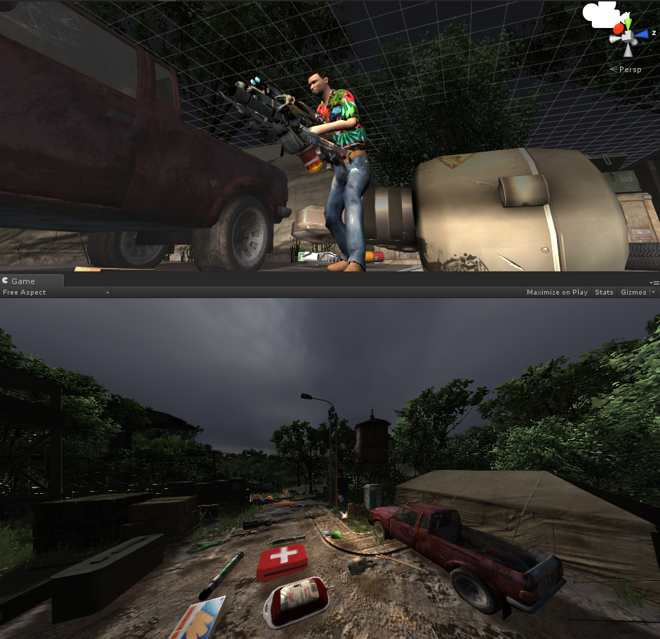 ghostmachineVR's tweet photo. #screenshotsaturday just another work screen from #Endlessdead VR Zombie shooter. http://t.co/MTa3H1v1jm Alpha coming http://t.co/7HfGQ4p8Xf