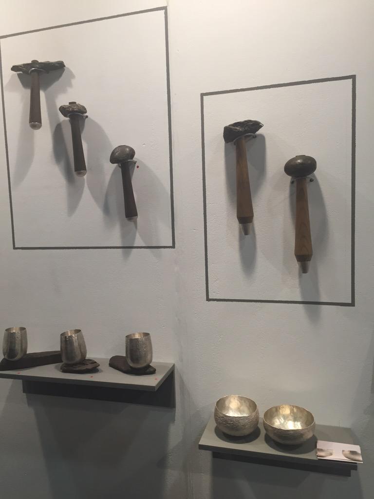 Bishopsland_UK's tweet image. One of our favourites at @NewDesigners Megan Falconer from @DJCAD helping to keep silversmithing alive