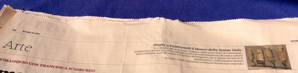 MuseoStele's tweet photo. anche su @24Domenica la #notizia del nuovo #allestimento #museo #statuestele @CPontremoli http://t.co/WqNMXViLju