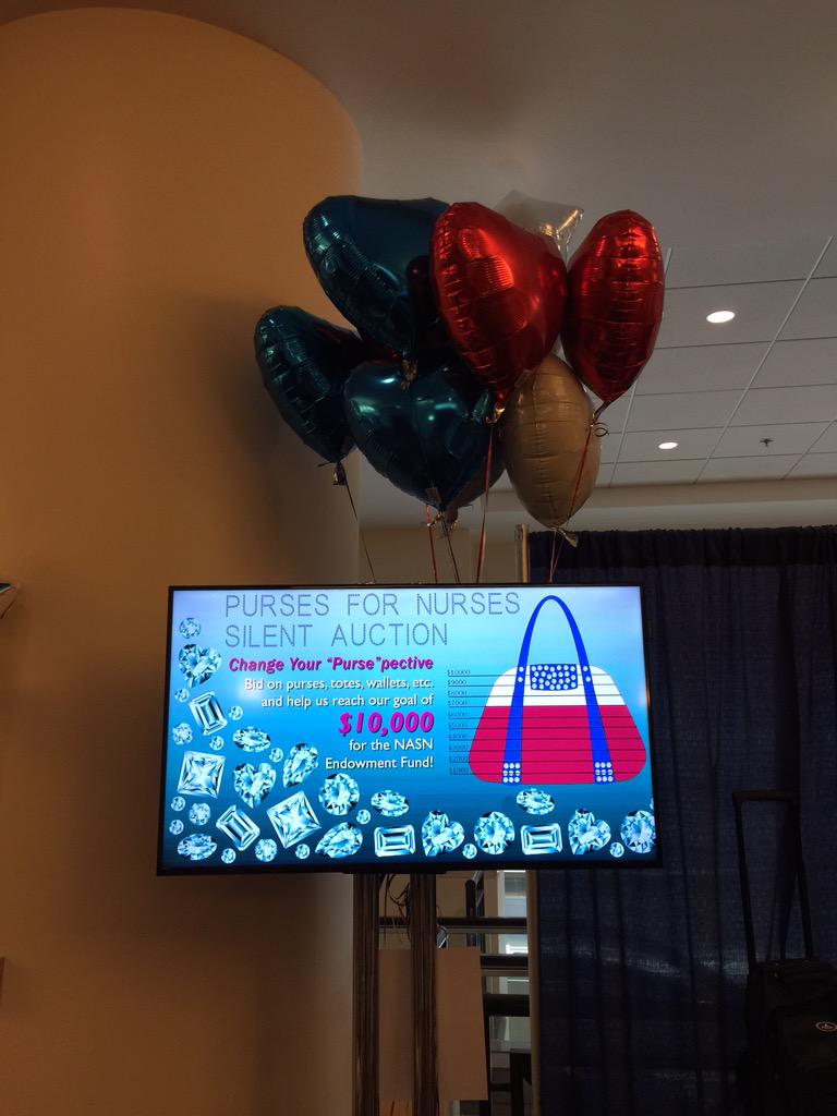 a_jordan24's tweet photo. @schoolnurses #NASN 2015 Purses for Nurses/Endowment Fund 1 Balloon for each $1000...9 Balloons!!! Keep Bidding! http://t.co/KwwmoQcWaB