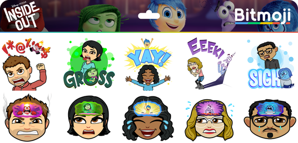 bitstrips's tweet photo. Have you seen @PixarInsideOut? Tell us who your fave emotion is using your #InsideOutBitmoji http://t.co/W31weIfNzW http://t.co/DFJ66Pyx8o