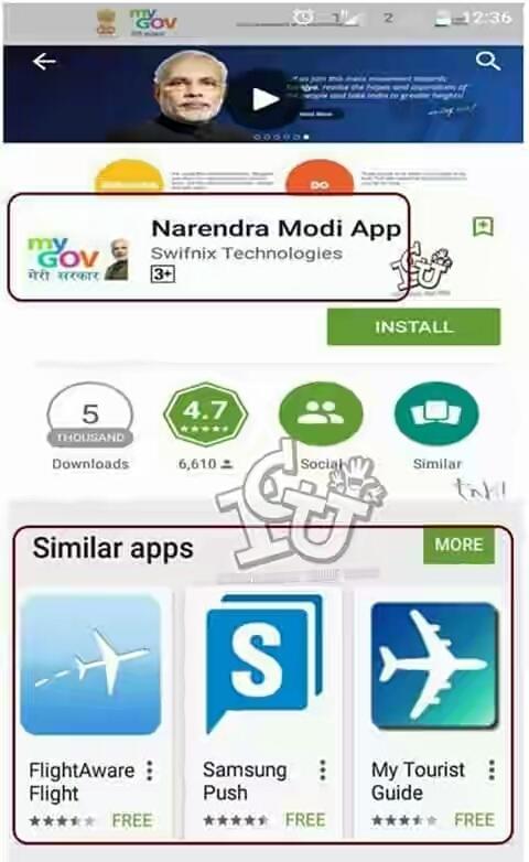 Roflnath's tweet image. #SaalEkScamAnek
#modiApp 
Even App also trolling modi😲😲😲