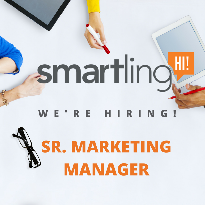 smartling's tweet photo. #Hiring | Consider joining Smartling today as a Sr. Marketing Manager: http://t.co/rH5yWoMHF4 http://t.co/gUpeFWsKdI