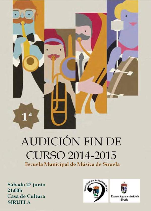 BandaSiruela's tweet photo. Os esperamos el sábado! Para disfrutar con nuestra audición de Fin de Curso 2014-2015! http://t.co/SsAWHUzLlq