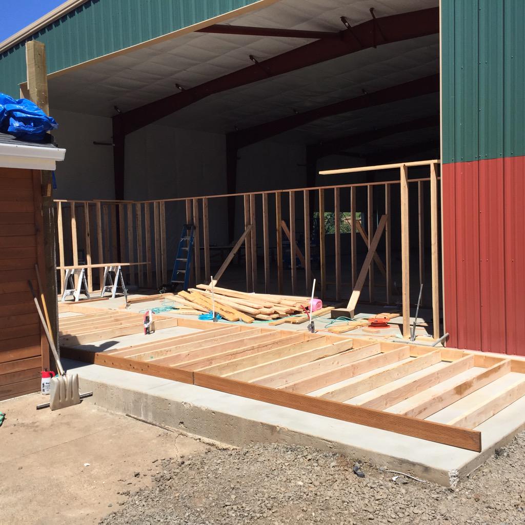 archervineyard's tweet photo. Buildout begins. 1st floor lab, offices &amp; kitchen... http://t.co/QkbNZMCP3Y