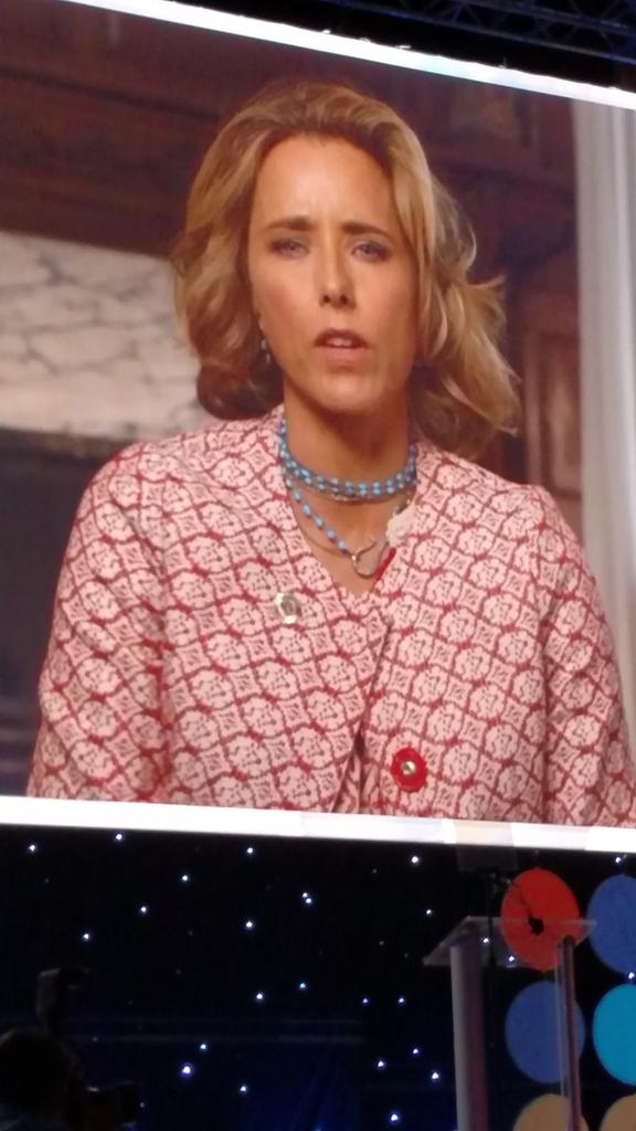 @TheTeaLeoni providing a video tribute and update to the <a href="/EliminateMNT/">TheEliminateProject</a> for #Kiwanis100