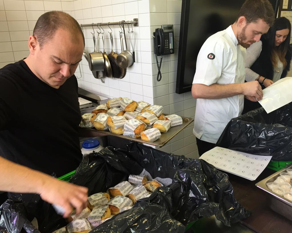 The spanakopitas keep coming!! In 45 minutes you can order our <a href="/OzHarvest/">OzHarvest</a> #ThinkEatSave packs via @Uber_Melbourne
