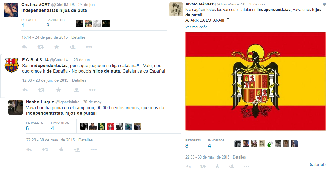 ccooyugtNO's tweet photo. @CrisRM_95 @Catro14_ @ignacioluke @AlvaroMendez98 ¿El gobierno actuará contra estos impresentables? http://t.co/8uJt2D8jz5