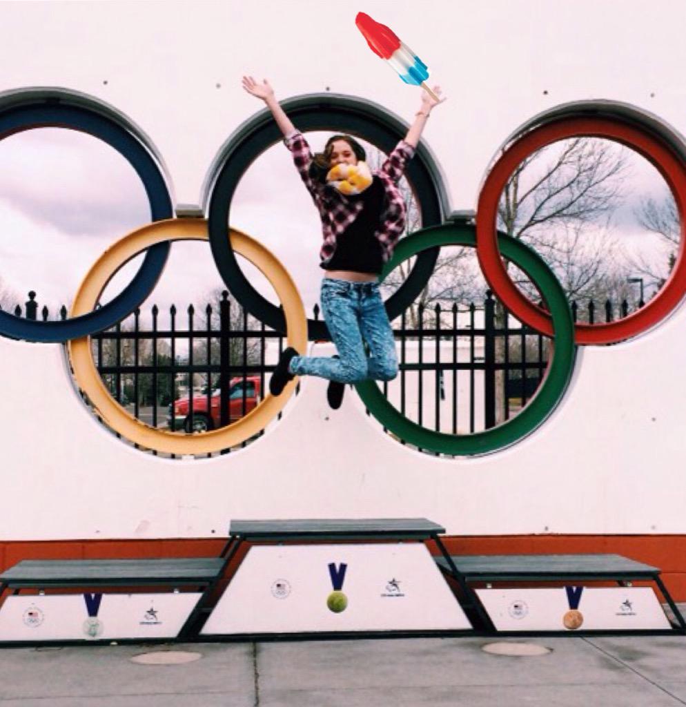 kaia1627's tweet image. At the Olympic training center with my bomb pop!😍 #BombPopDay #photobombpop @originalbombpop