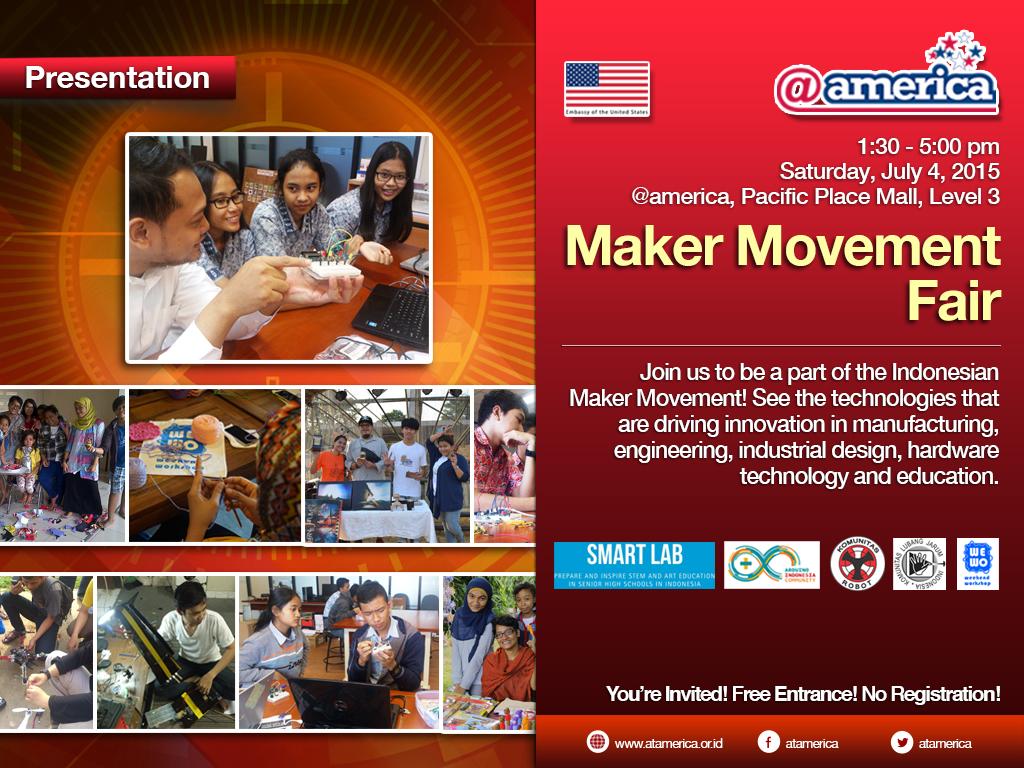 RT <a href="/Adi_Robot/">Aditya Parameshwaran</a>: Join to the Indonesia #MakerMovement there is #Arduino #3DPrinting #Craft #Drone #IoT cc; <a href="/onnowpurbo/">Onno W. Purbo</a>