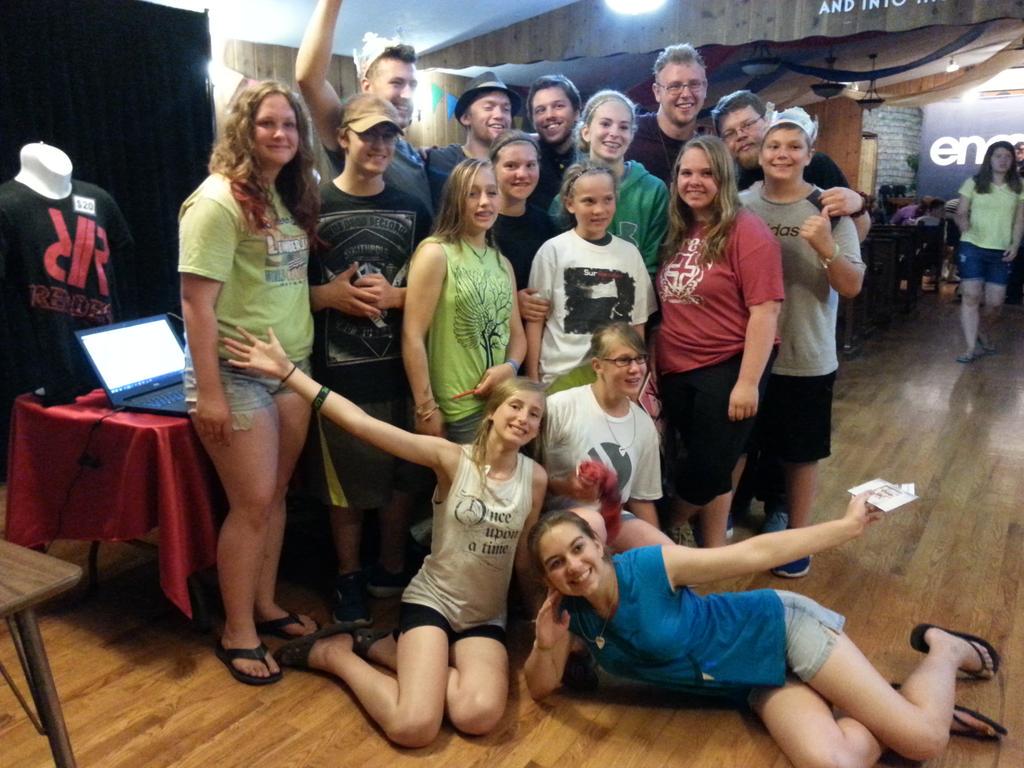 Render_Band's tweet photo. Thank you Riverside bible camp! #music #renderband #eyesopentour http://t.co/lzD0qFZPhD