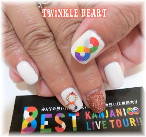 Nails_Oshare's tweet photo. 関ジャニLIVEツアー♡8ESTネイル http://t.co/nVw9ebbY6F