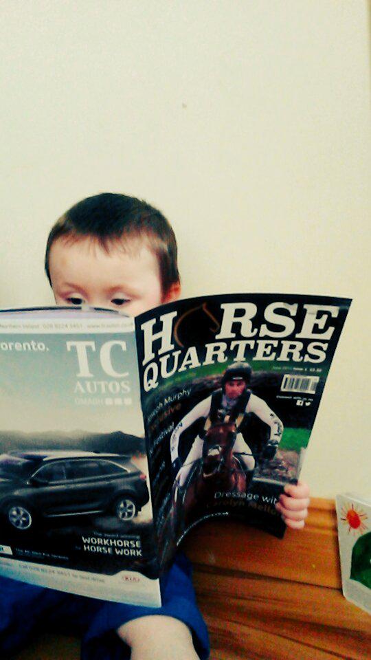 Seanandonnelly's tweet photo. @HorsequartersHQ no1fan #horsequarters #magazine http://t.co/eJAh1w18d1