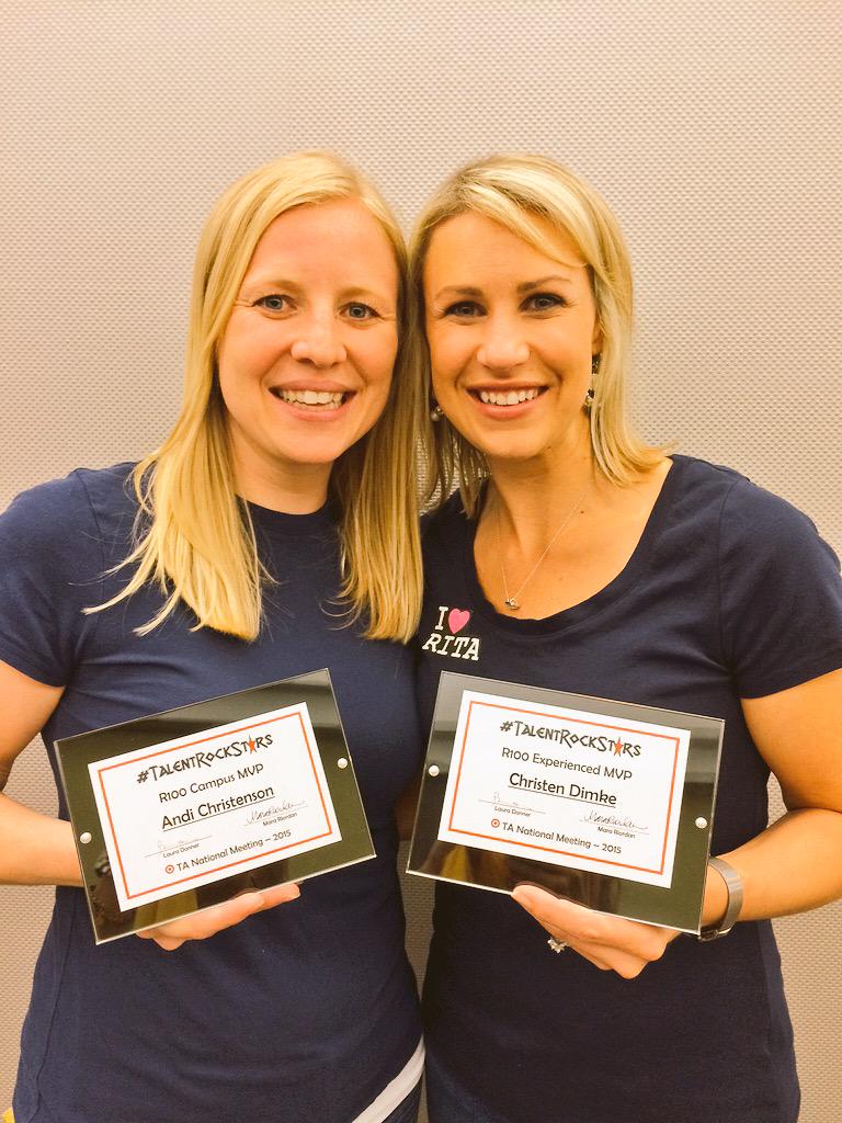 Pretty jazzed about my team MVPs!! @AndiHawks &amp; <a href="/ChristenDimke/">Christen Dimke (Bros)</a> inspire their peers to be even better! #experts
