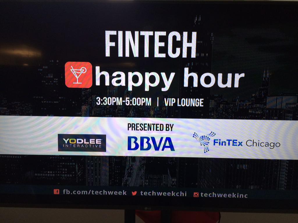 jasonhenrichs's tweet photo. Thanks @BBVA &amp; @YIDeveloper for sponsoring the @FinTExChicago #happyhour for #TechweekCHI http://t.co/ZTQiP4oXRD