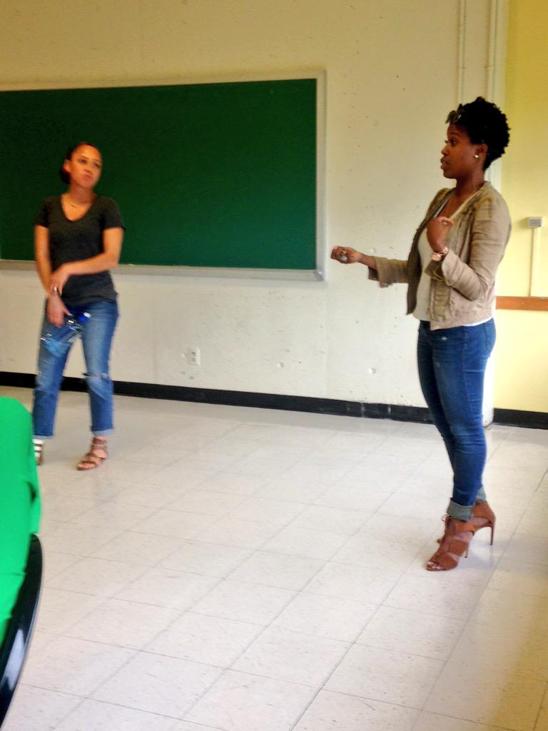collegequinton's tweet photo. The great @joyjohnson and #MarrenaRobinson dropping knowledge on #mathroots2015 http://t.co/o4FIKWCxib