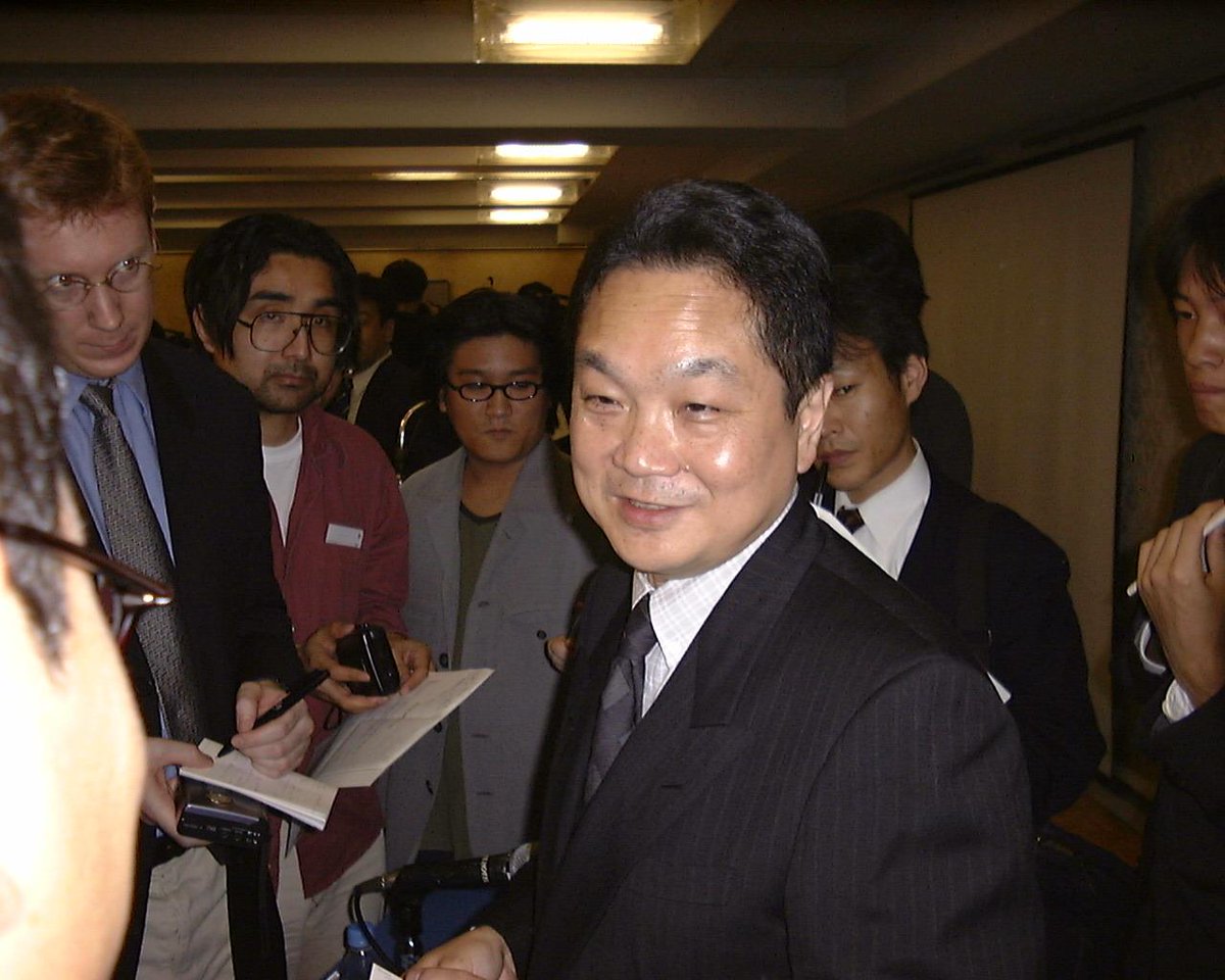 Look what I found <a href="/robugusu/">Rob Guth</a>. Action shot of you at work for <a href="/wsj/">The Wall Street Journal</a> in Tokyo in 2000 listening to Ken Kutaragi