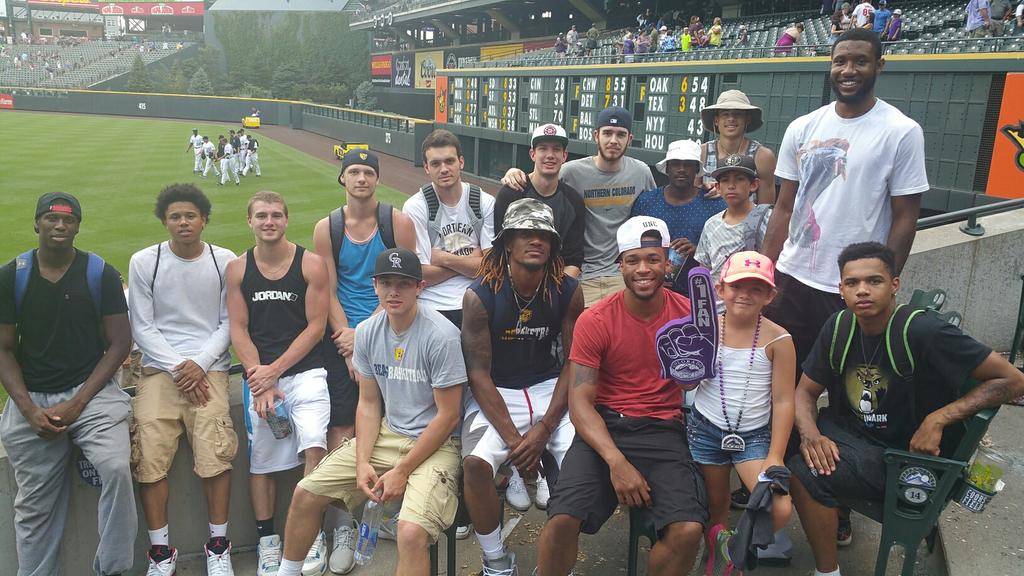 Great day at the ballpark. Nice to see a <a href="/Rockies/">Colorado Rockies</a> win! #GoUNCBears #GoRockies