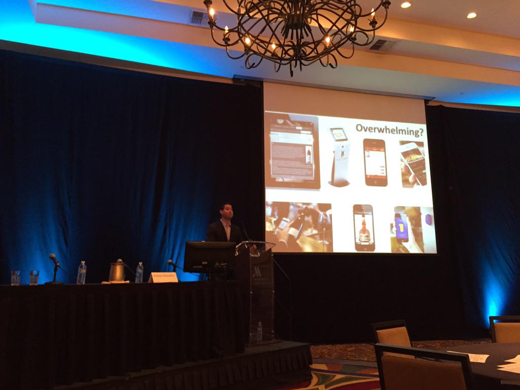 SmokeWallin's tweet photo. Joshua Saunders of Uncorkd on using tech to win over wine consumers #WITS2015 #WineTech @WineWITS http://t.co/oF6etRZdRQ
