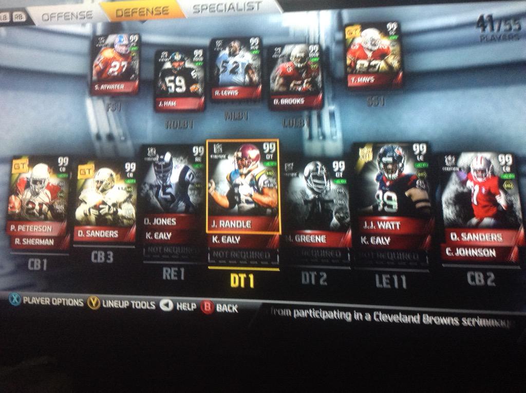 LawrenceTaylorS's tweet photo. Selling my team and coins for Amazon add me on xbox 360 L274 for more info also every$5=100k coins http://t.co/T3V9MwqNFN