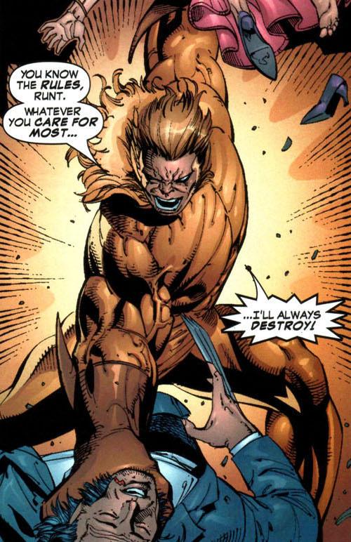 His friends... His lovers... His teammates... Even his little Sidekick! I'LL KILL THEM ALL! GRRRRRAAAAAAAAAAGH!