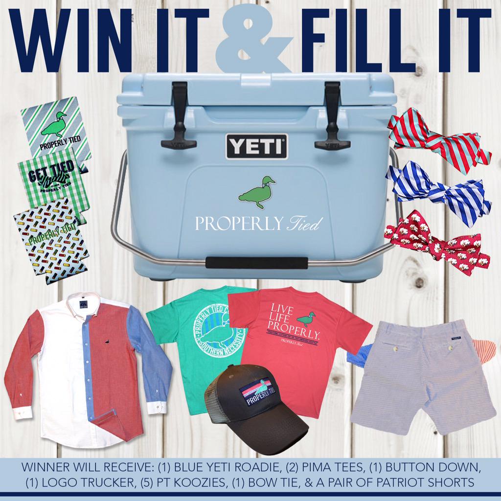 ProperlyTied's tweet photo. RT to win our "Win it &amp; Fill it" giveaway! Follow us on Insta for addt'l entries! (Must be following to win–ends 7/4) http://t.co/6Qzd4btX1v