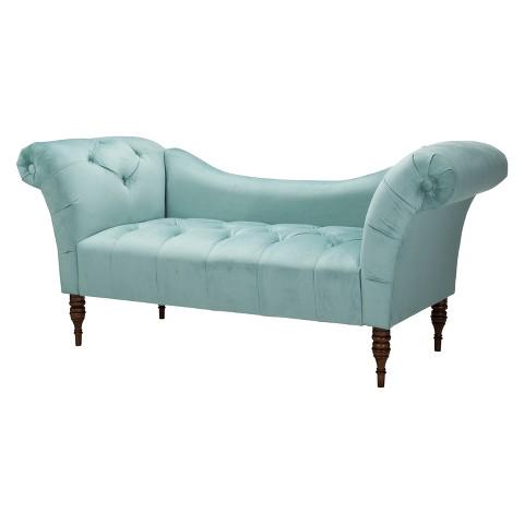 Skyline #Furniture Button Tufted Velvet #Chaise, Caribbean style #sofas. bit.ly/1QSdYkr
