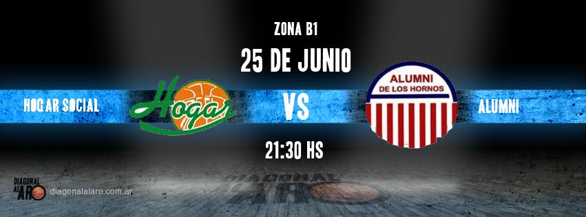 #ZonaB1 También, 21.30 hs. <a href="/hogarsocialok/">Club Hogar Social</a> vs <a href="/AlumniBasquetLP/">Alumni Basquet</a> y <a href="/AsocMayo/">Asociación Mayo</a> vs <a href="/ceyebasquet/">Ceye Basquet</a> (En cancha de UNLP).