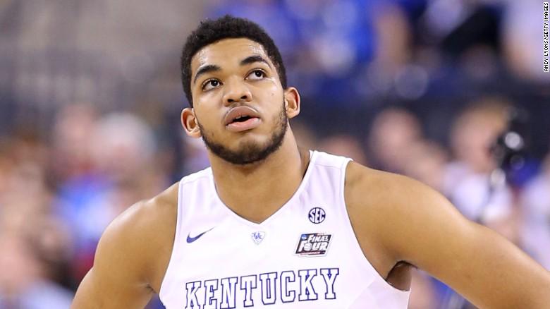 cnnbrk's tweet photo. Timberwolves make Kentucky freshman forward/center Karl-Anthony Towns 1st pick in NBA draft. http://t.co/QZwJDtNSBf http://t.co/bFplTCQF4W