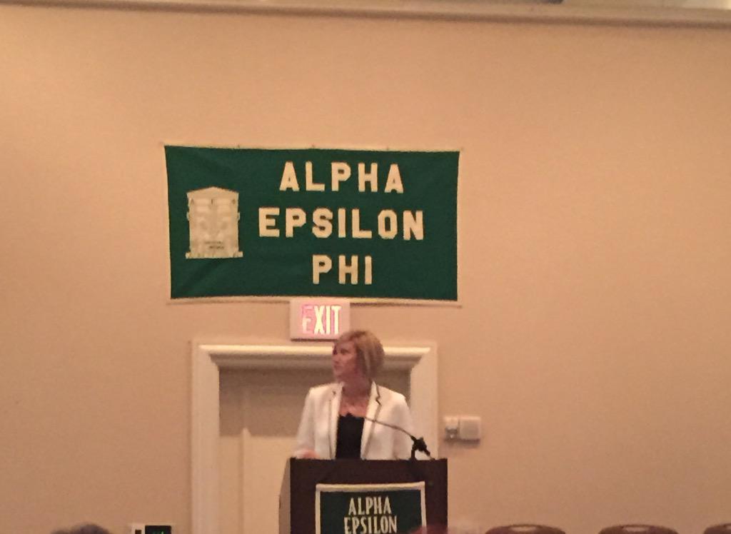 JMBGoldberg's tweet photo. #tbt to #IFI15 with @AllyKruz. Thanks for coming to #AEPhiConv15 Nicki Meneley! http://t.co/qSjXVuJ2oy