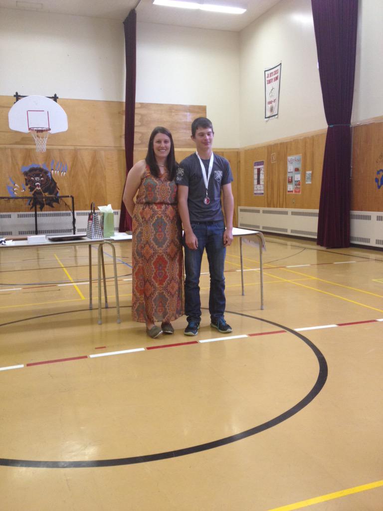 Congrats Jamie Wilcox and Angie Woodford on your sportsmanship medals!! @schsportsnl