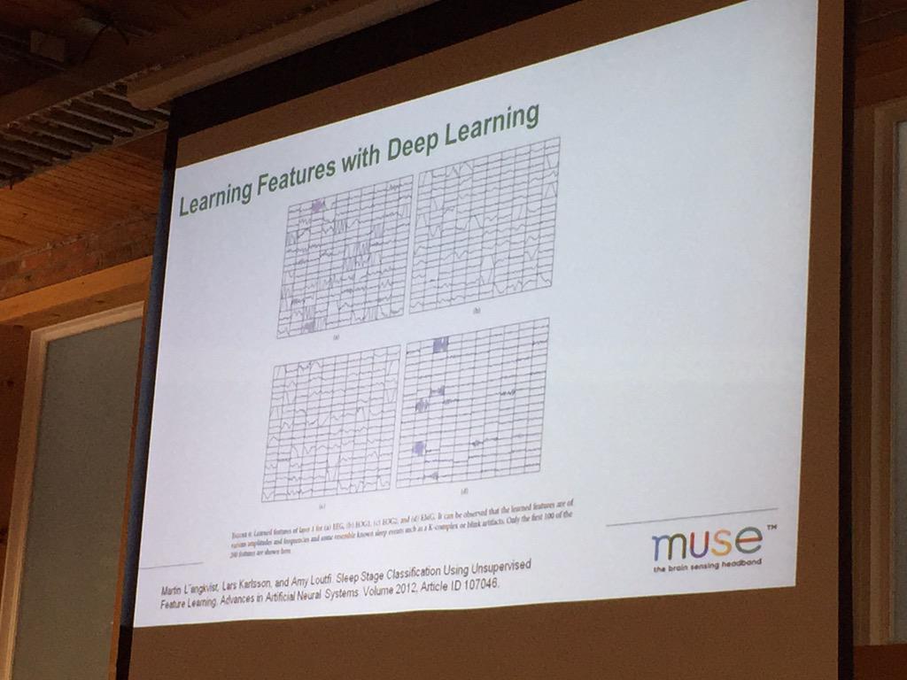 paytmlabs's tweet image. Feature discovery in sleep patterns via deep belief networks - Lou Pino @ChooseMuse #Toronto #MachineLearning #Meetup